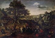 Lucas van Valckenborch Landscape with Village Festival china oil painting reproduction